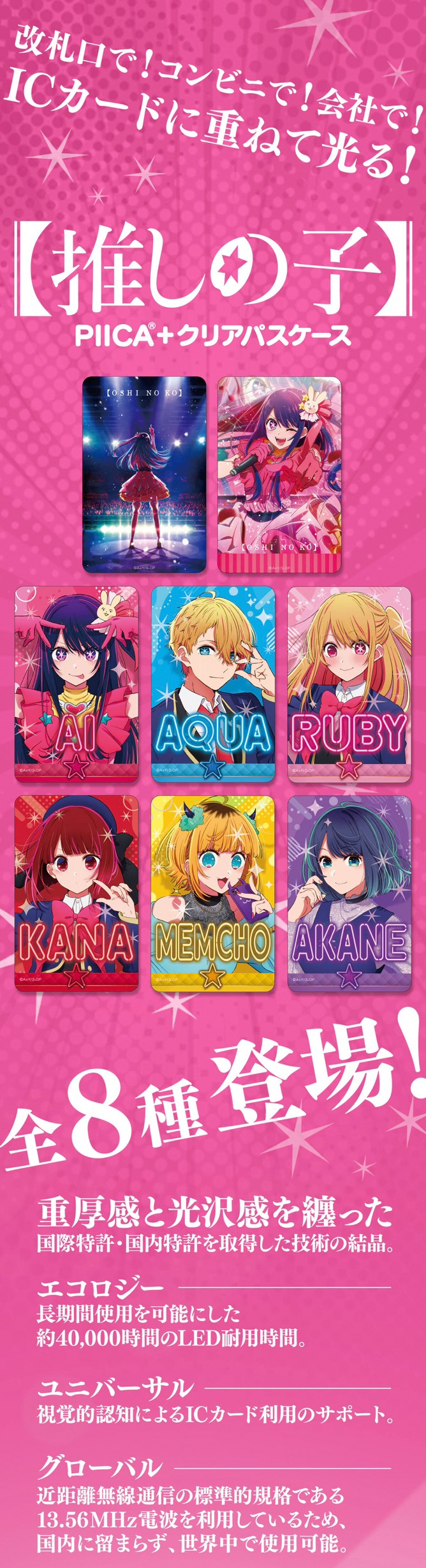 PRE-ORDER : PIICA+ Clear Pass Case