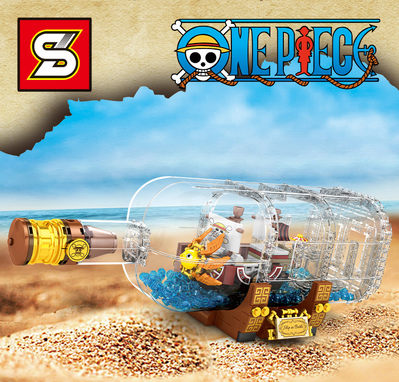 SY 6294 One Piece THOUSAND SUNNY in bottle 568pcs