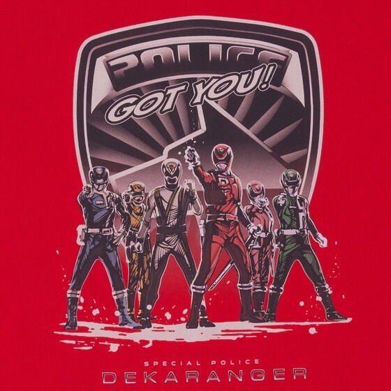 PRE-ORDER : Toei Hero T-shirt Tokusou Sentai Dekaranger American Comic Book Style Design