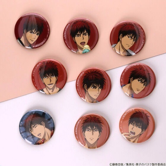 PRE-ORDER : [Hapikuro!] Kuroko's Basketball KUROCORZET Memorial Can Badge (Random)