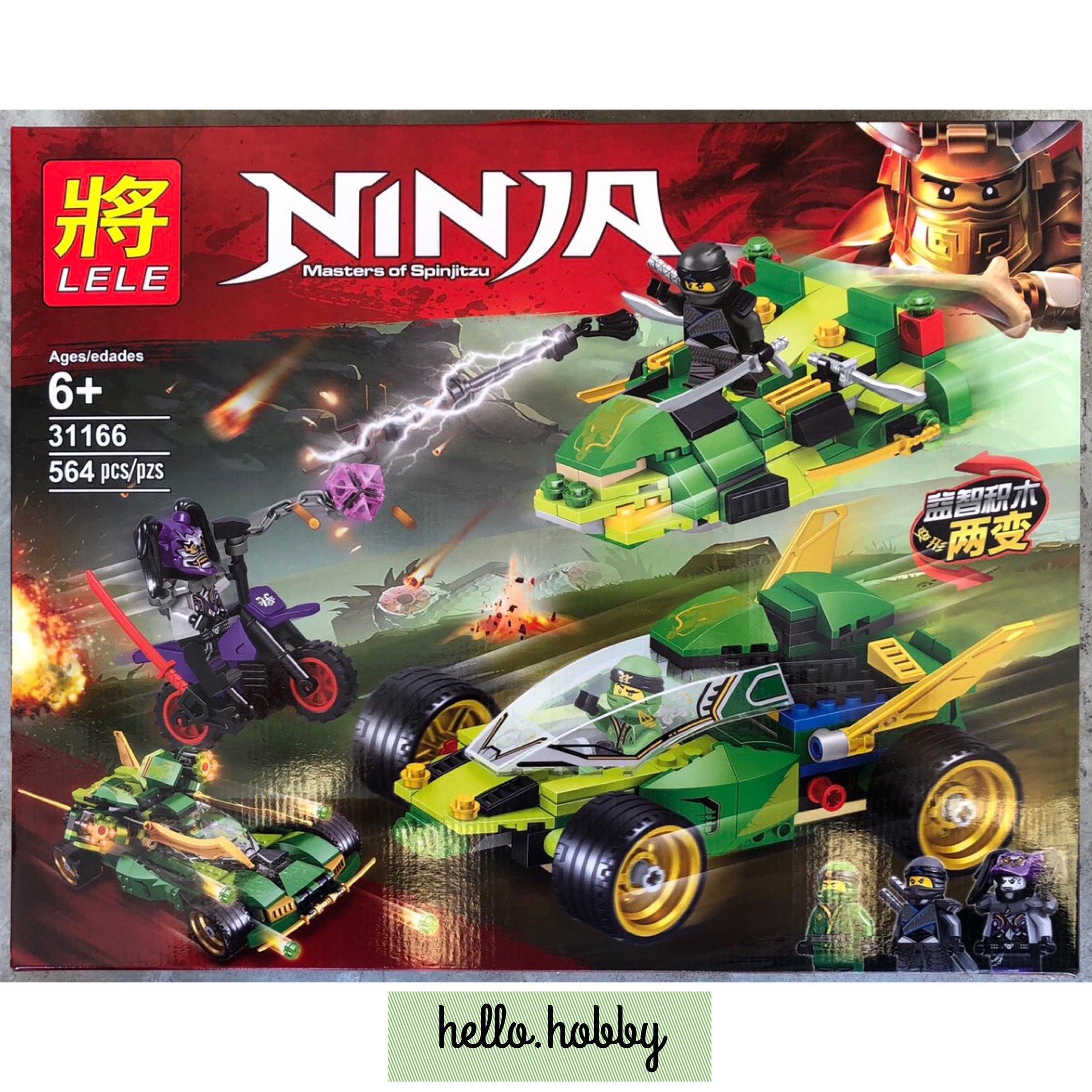 Lele 31166 Ninjago Ninja Nightcrawler 564pcs
