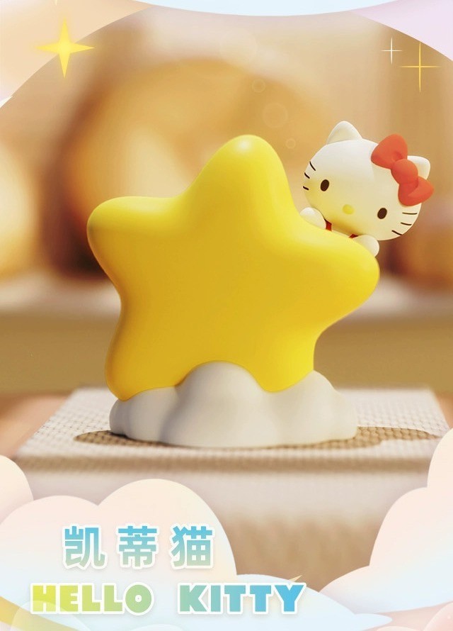 โคมไฟ ลิขสิทธิ์แท้ Sanrio Family Star Night Light Series LED Lamp by Langbowang