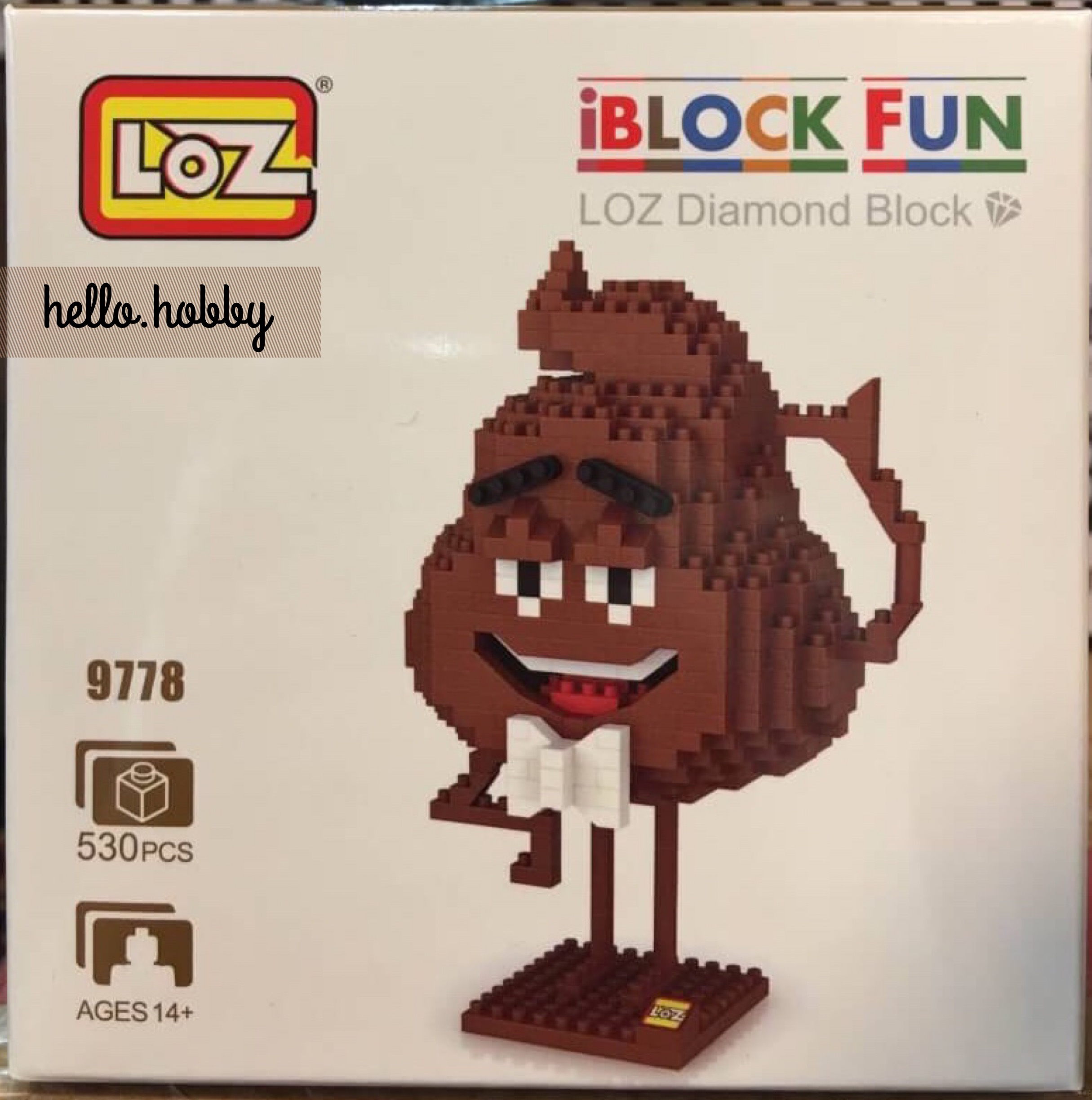 LOZ 9778 The Emoji Movie Poop 530pcs