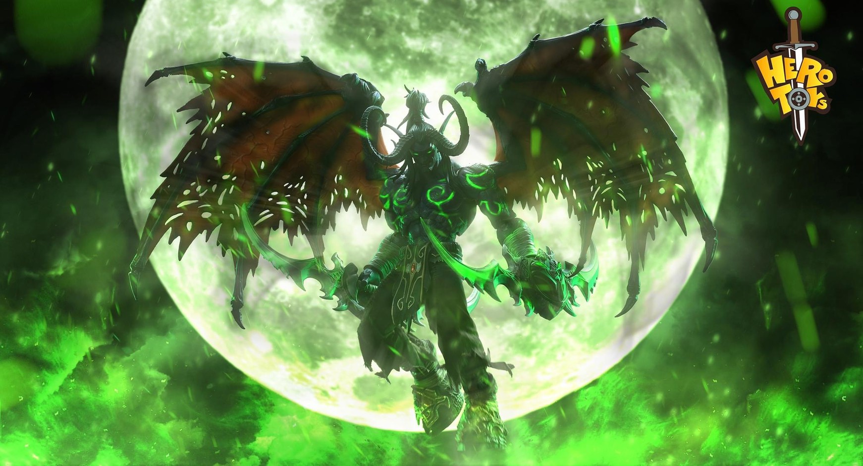 Pre-order : World of Warcraft 1/10 Demon Hunter Illidan Stormrage Action Figure by Hero Toys