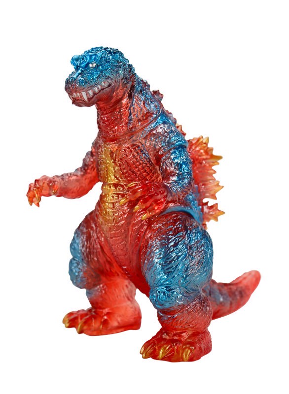 Godzilla - CCP Middle Size Series Godzilla EX Vol.5 Godzilla (2001) Retro Red Clear Ver. Soft vinyl by CCP (Lot JP)