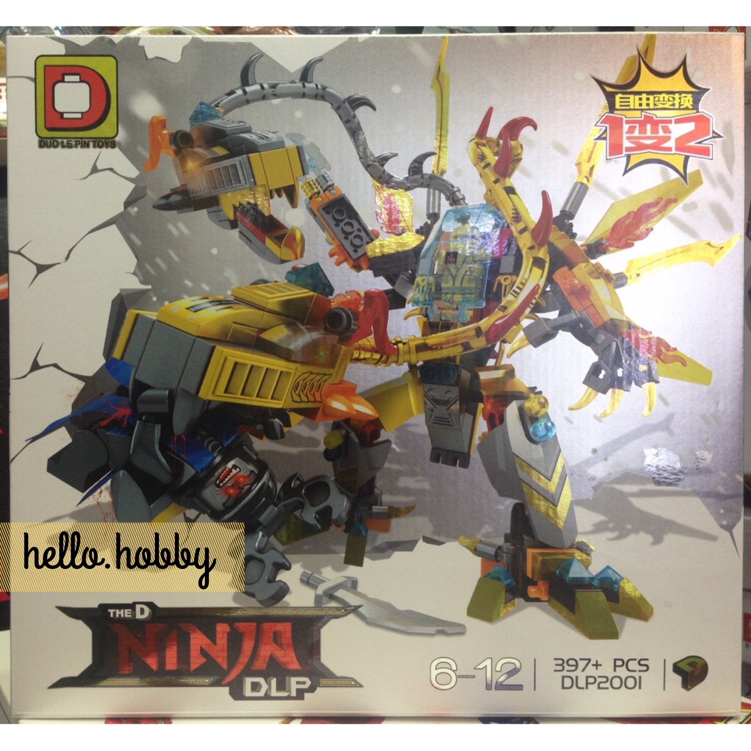 Duo Le Pin Toys DLP 2001 Ninjago 2 in 1 397pcs