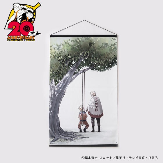 PRE-ORDER : Naruto Visual Art Tapestry 20th Anniversary Visual