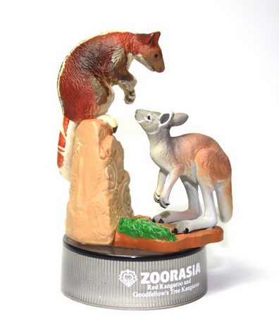 งานฝา กาชาปอง Yokohama Zoo Zoorasia Lunch Jungle Cracker Bottle Cap Trading Figure Collection by Kaiyodo (Set of 9)