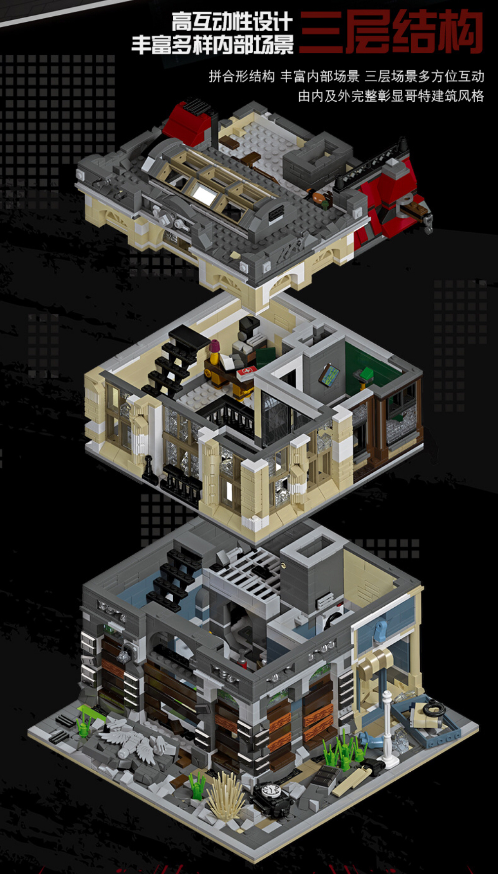 Jie star 89102 Doomsday bank 2836pcs