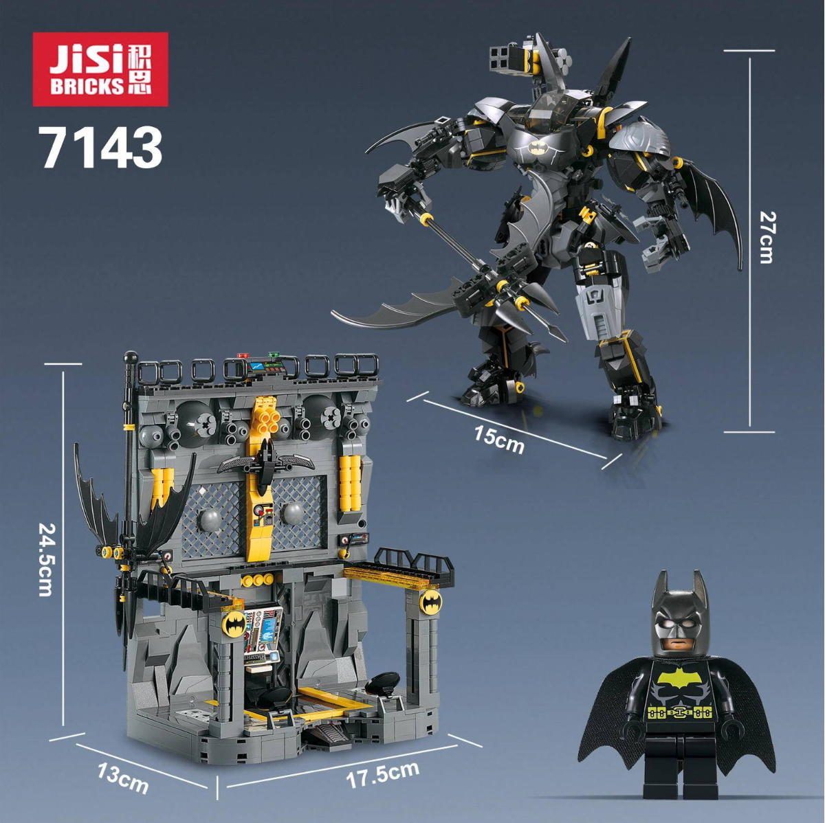 Jisi 7143 Batman Bat Mech 1181pcs