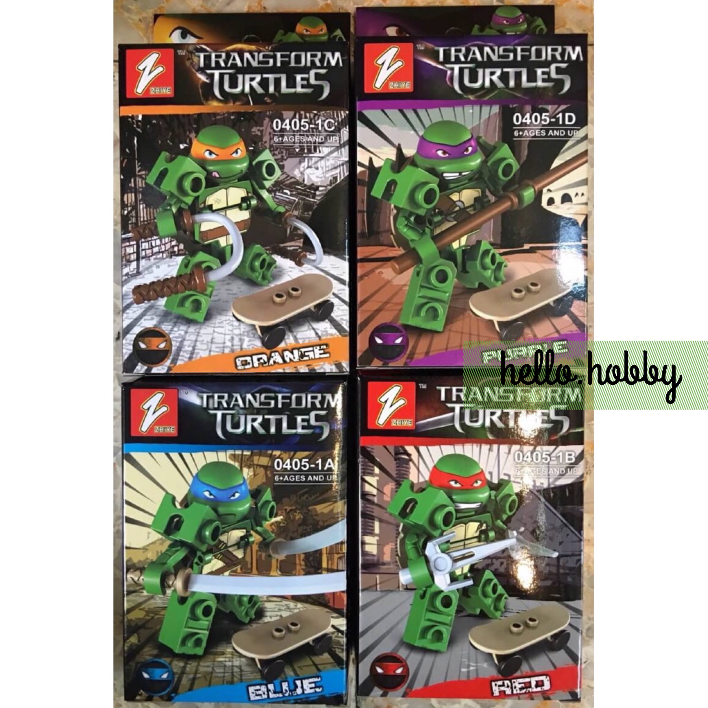 Zhiye 0405-1 A-D Ninja Turtles