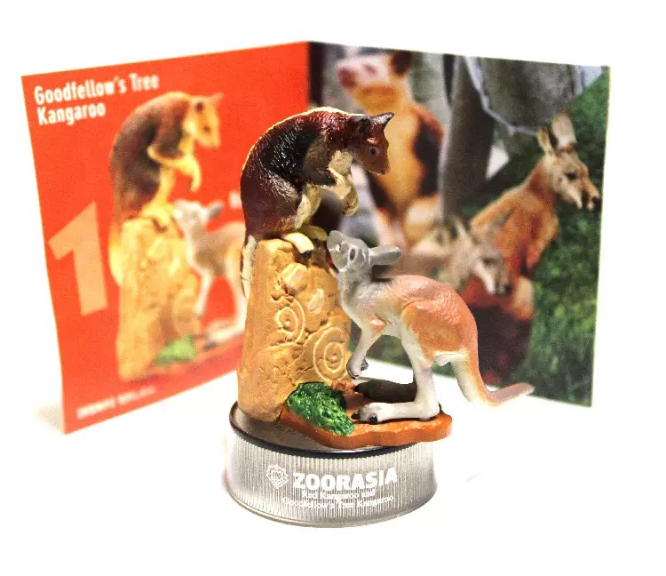 งานฝา กาชาปอง Yokohama Zoo Zoorasia Lunch Jungle Cracker Bottle Cap Trading Figure Collection by Kaiyodo (Set of 9)