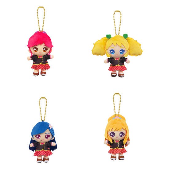 PRE-ORDER : Aikatsu! Sitting Ball Chain Mascot ~Dream Academy Set~