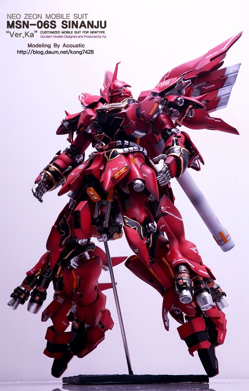 MG 1/100 MSN-06S Sinanju Ver.Ka Neo Zeon Mobile Suit Customized for Newtype by Bandai
