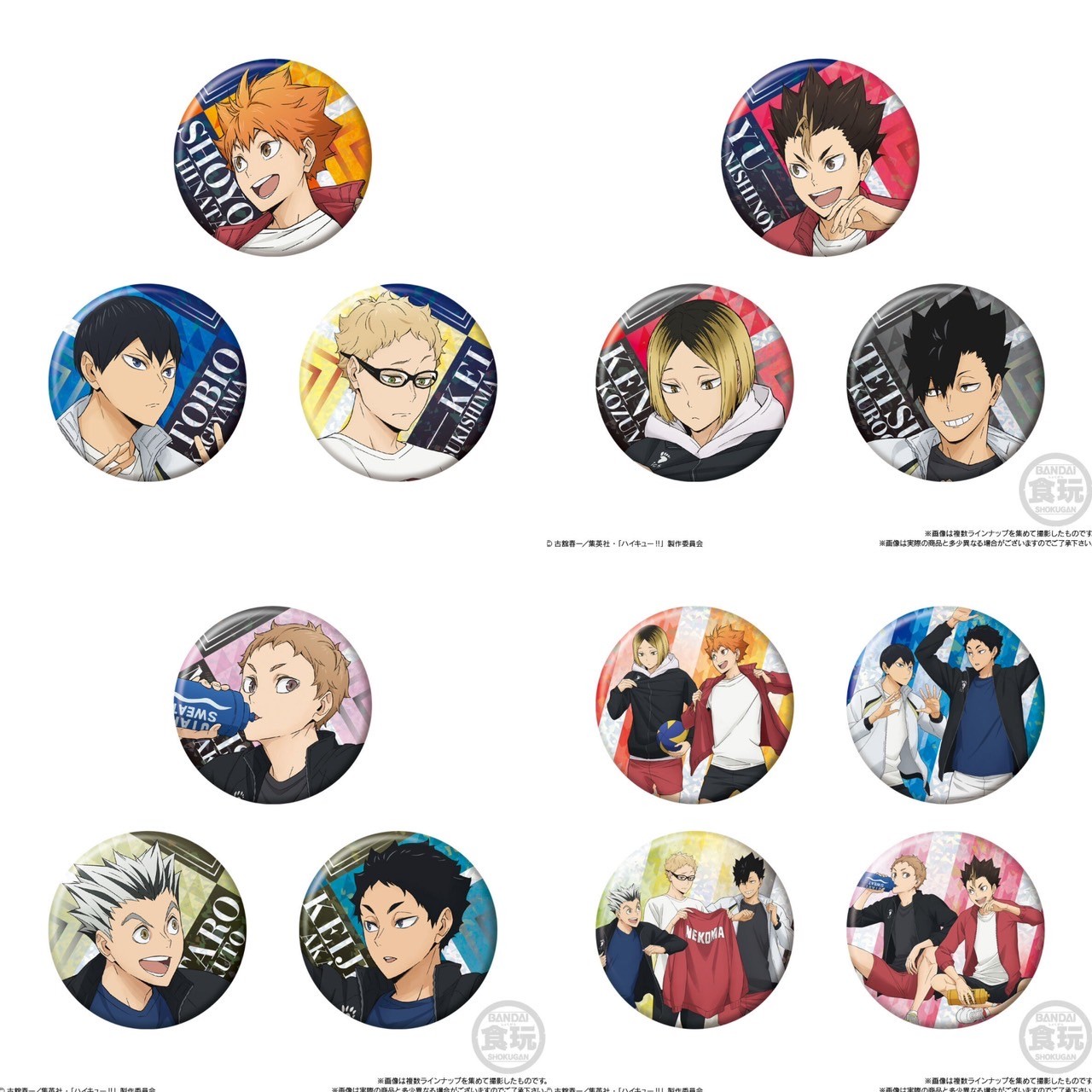 PRE-ORDER : Haikyu!! Biscuit Badge (12 pcs)