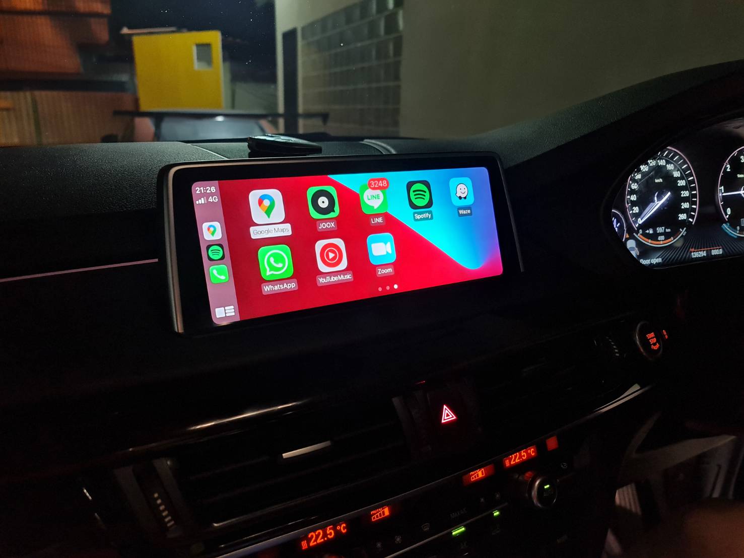 SmartLink apple carplay android auto ในวิทยุเดิม จอเดิมติดรถ BMW F15 X5