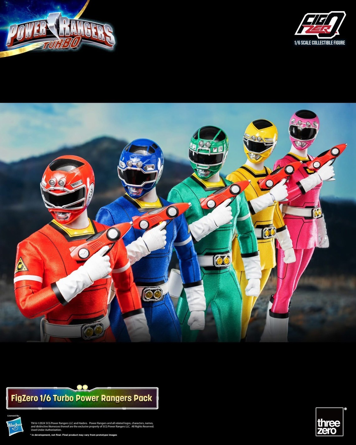 Pre-order : Power Rangers Turbo FigZero 1/6 Turbo Power Rangers Pack by Threezero