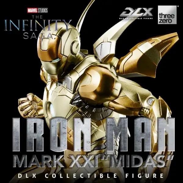 Pre-order : Marvel Studios: The Infinity Saga DLX Iron Man Mark 21 “Midas” by Threezero