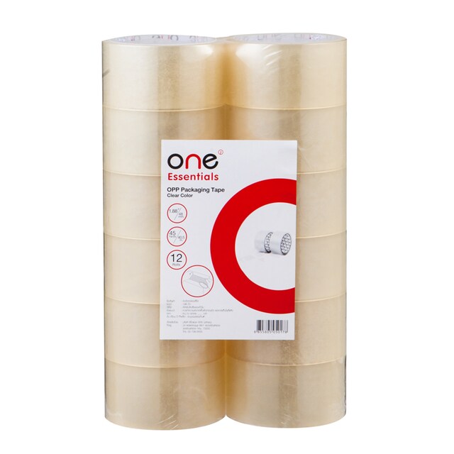 เทปโอพีพี 48มม.x45หลา (แพ็ค72ม้วน) สีใส ONE
