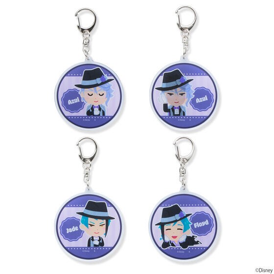 PRE-ORDER : Hapikuro! Disney Twisted Wonderland Acrylic Keychain Twist Stamp by Takashi Mifune (Random)