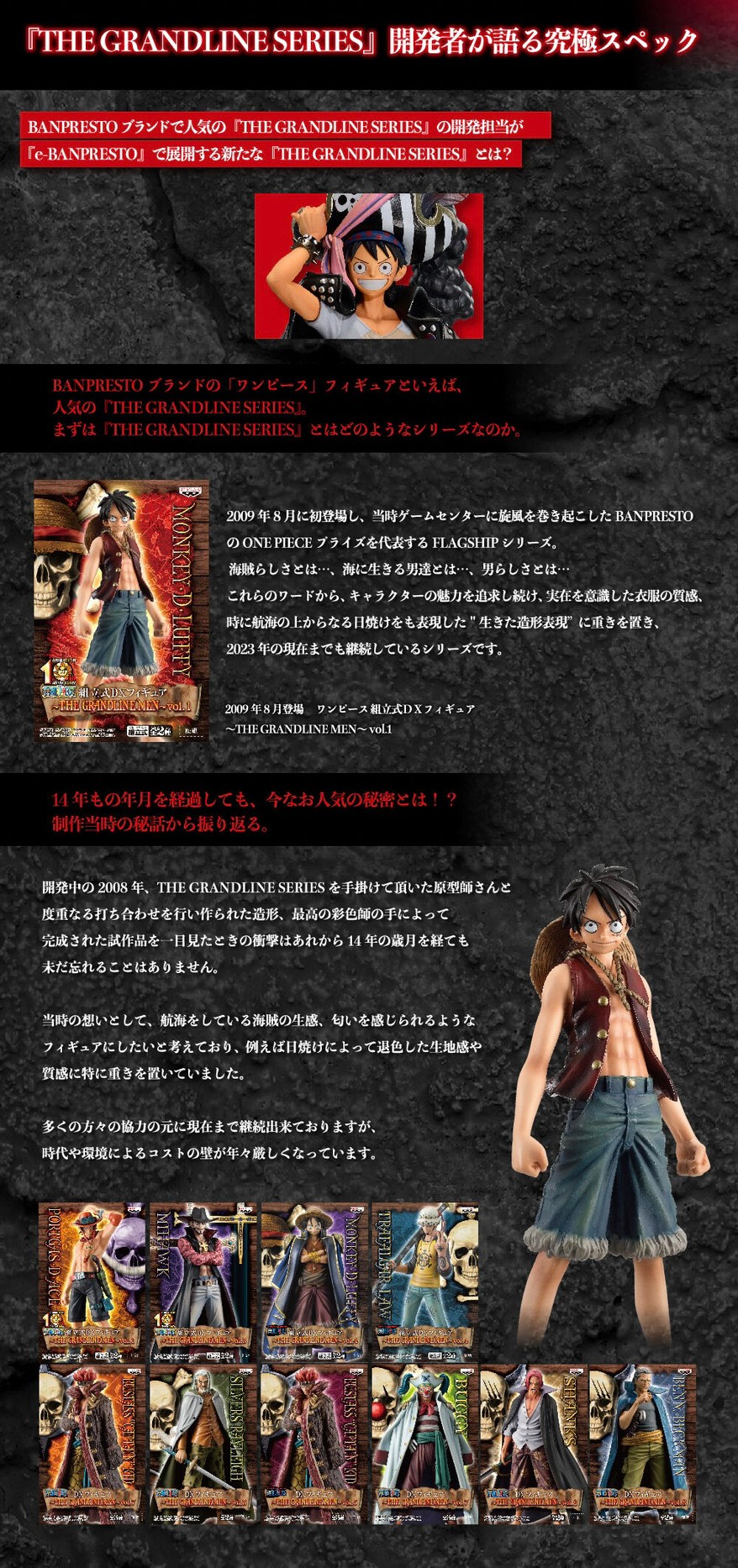 PRE-ORDER : 『ONE PIECE FILM RED』~THE GRANDLINE SERIES~PREMIUM MONKEY.D.LUFFY