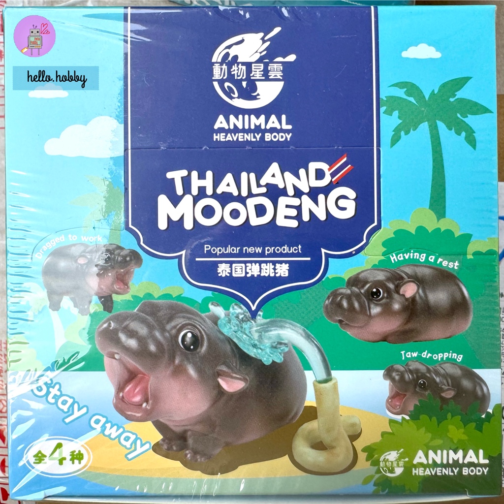 โมเดลหมูเด้ง ได้ 1ตัว - Thailand Moodeng Series by Animal Heavenly Body