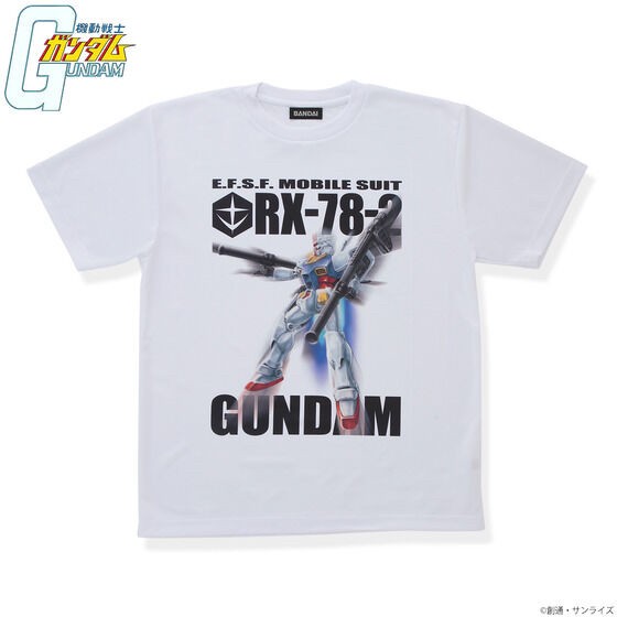 PRE-ORDER : Mobile Suit Gundam Full Color Light T-shirt 2nd