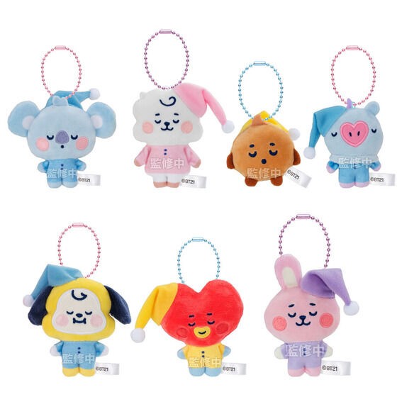 PRE-ORDER : BT21 Fuwa Fuwa Mascot★3 (10 pcs)