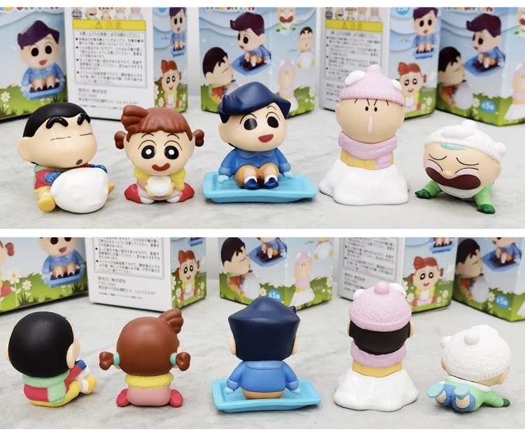 โมเดล Crayon Shinchan - Snow Battle Winter Series (Set of 5)
