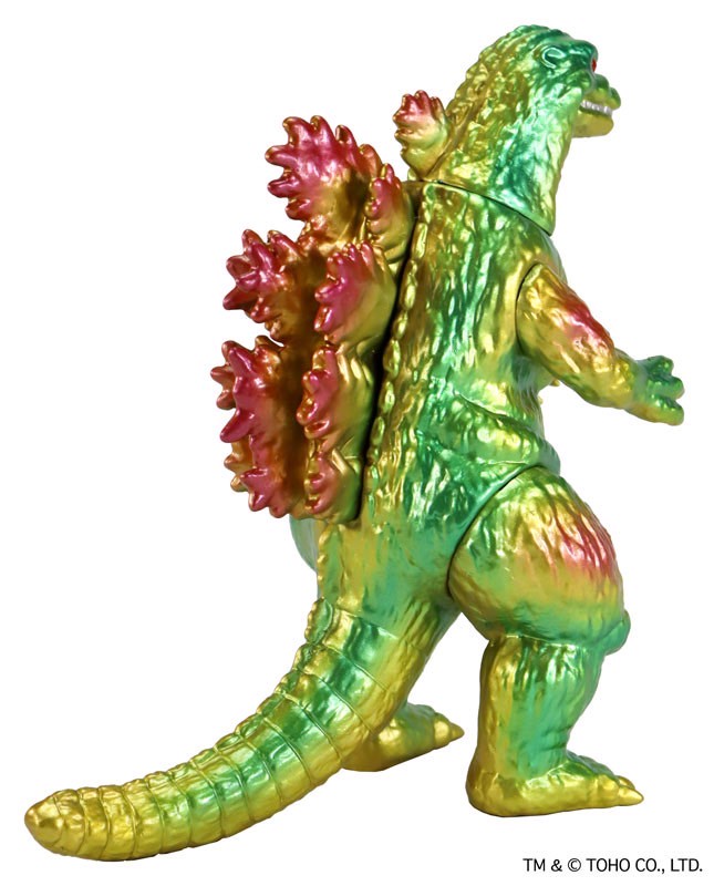 Godzilla - CCP Middle Size Series Vol.11 Godzilla (1995) Lime Green Metallic Ver. Soft Vinyl by CCP (Lot JP)