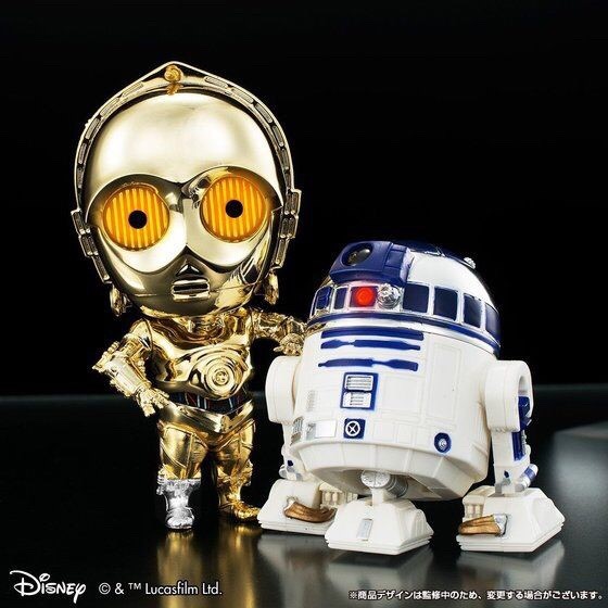 PRE-ORDER : Q DROID STAR WARS C-3PO & R2-D2 PLATING COLOR VER.