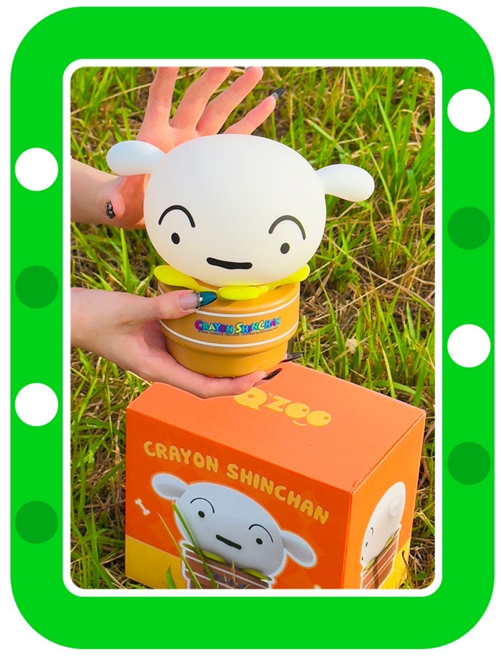 โคมไฟชินจัง - Crayon Shinchan Shiro Potted LED Night Light Lamp by QZoo