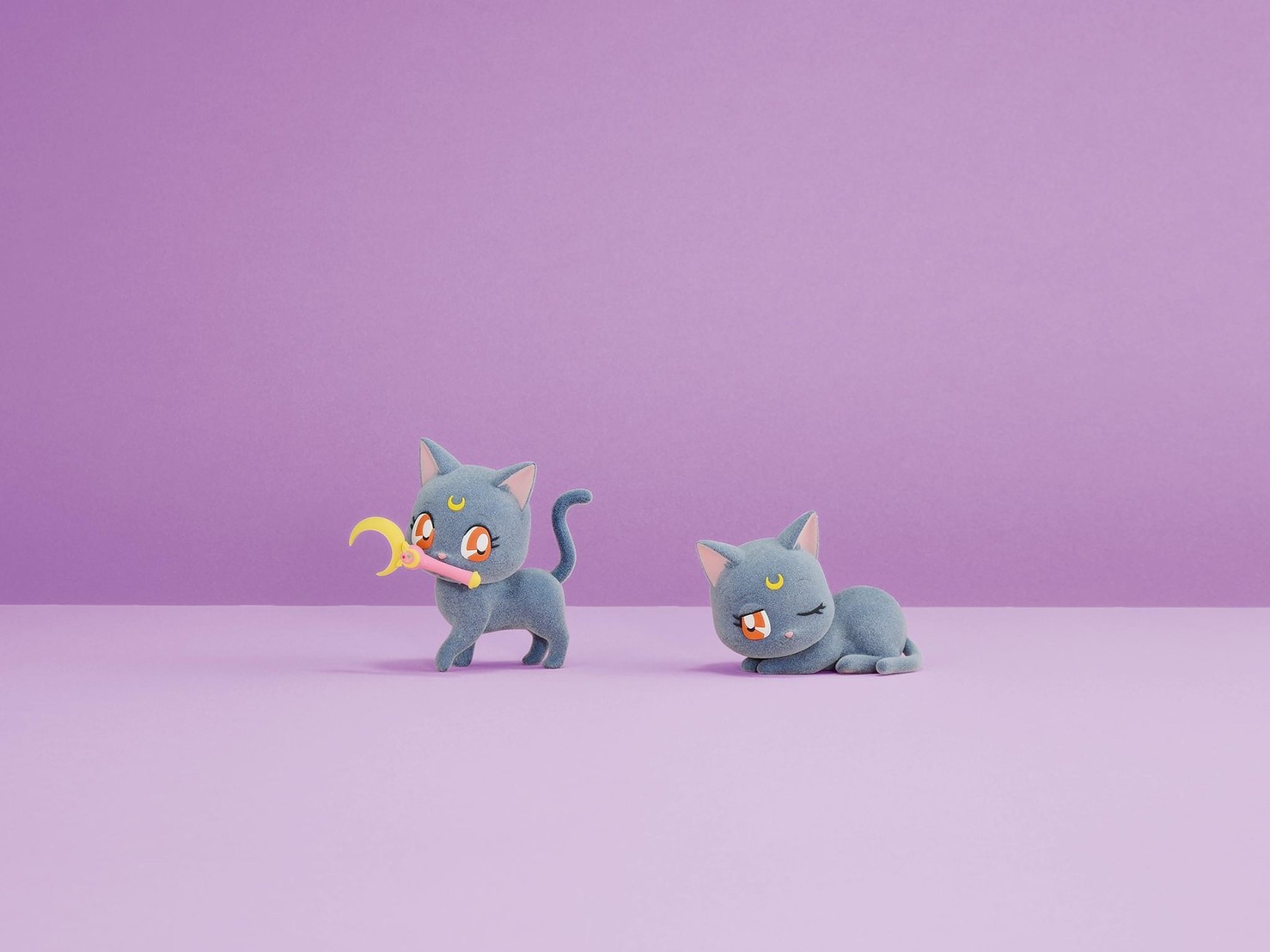 ฟิกเกอร์ ลูน่า เซเล่อร์มูน Pretty Guardian Sailor Moon Fluffy Puffy ~Luna~ (Ver. A/B) by Banpresto