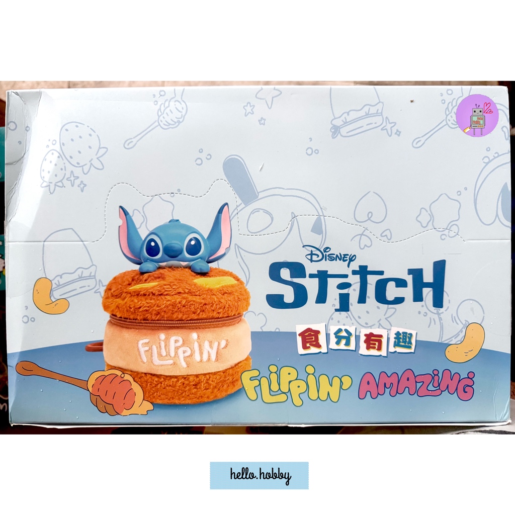 ได้1 ชิ้น กระเป๋าใส่ของจุกจิก ลิขสิทธิ์แท้ - Disney - Stitch - Flipping Amazing Fun Food Bag Series