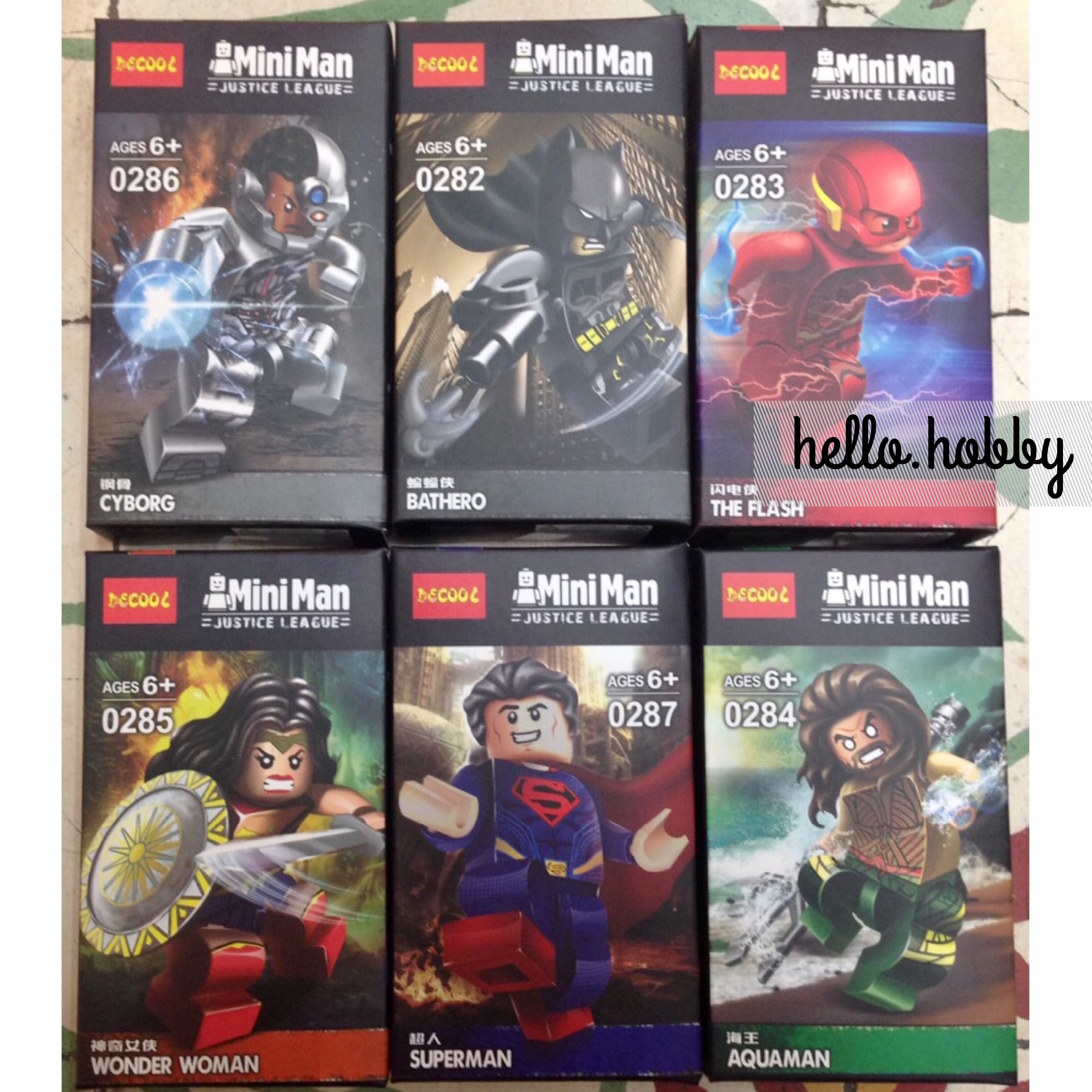 Decool 0282-0287 Miniman Justice League