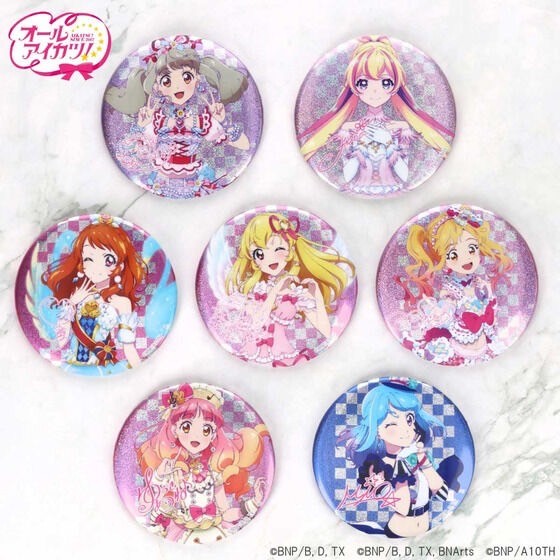 PRE-ORDER : Big Hologram Badge All Aikatsu! Collection