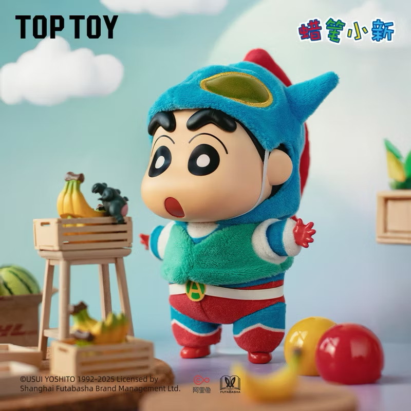 ตุ๊กตาพวงกุญแจ Crayon Shinchan Play Party Series Vinyl Plush Keychain by Top Toy