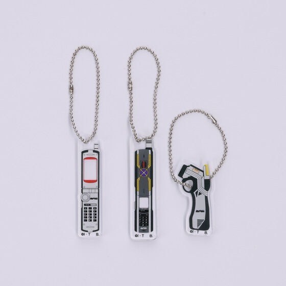 PRE-ORDER : Kamen Rider 555 Acrylic Mini Charm Set (Faiz Phone, Kaixa Phone, Delta Phone)