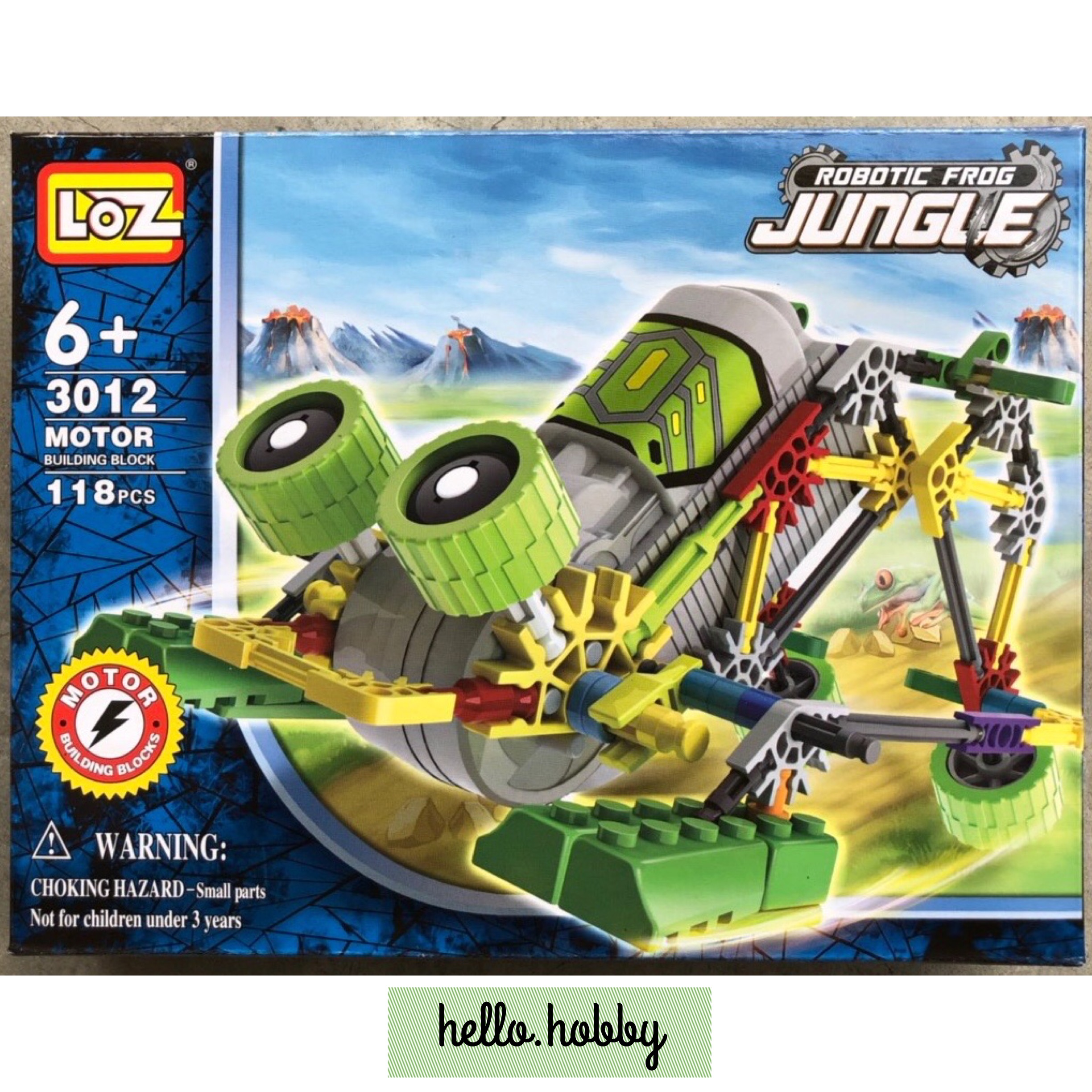 LOZ 3012 Robotic Jungle Frog 118pcs (มีมอเตอร์เดินได้)