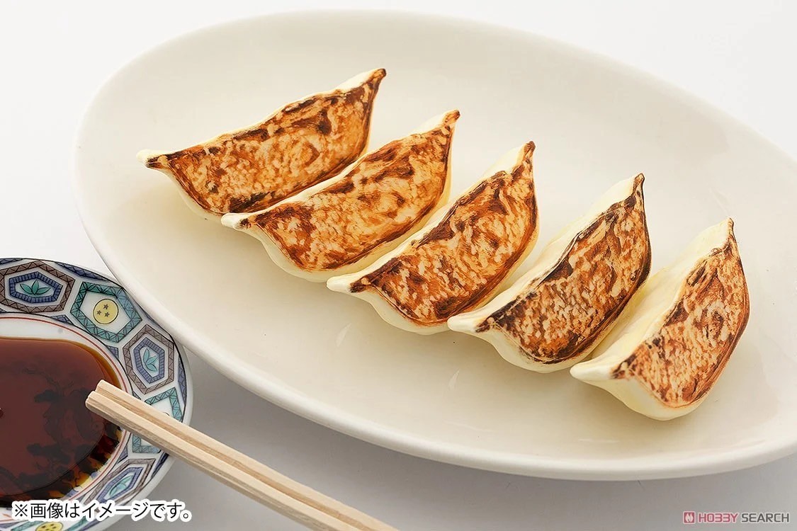 Pre-order : 1/1 Scale Gyoza / Anago Sushi / Squid Sushi Plastic Model Kit by Syuto Seiko