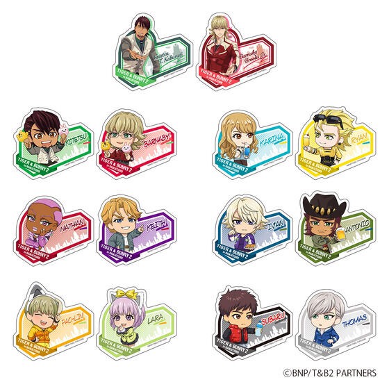 PRE-ORDER : TIGER & BUNNY 2 in NAMJATOWN Sticker Collection (2 pcs) (Random)