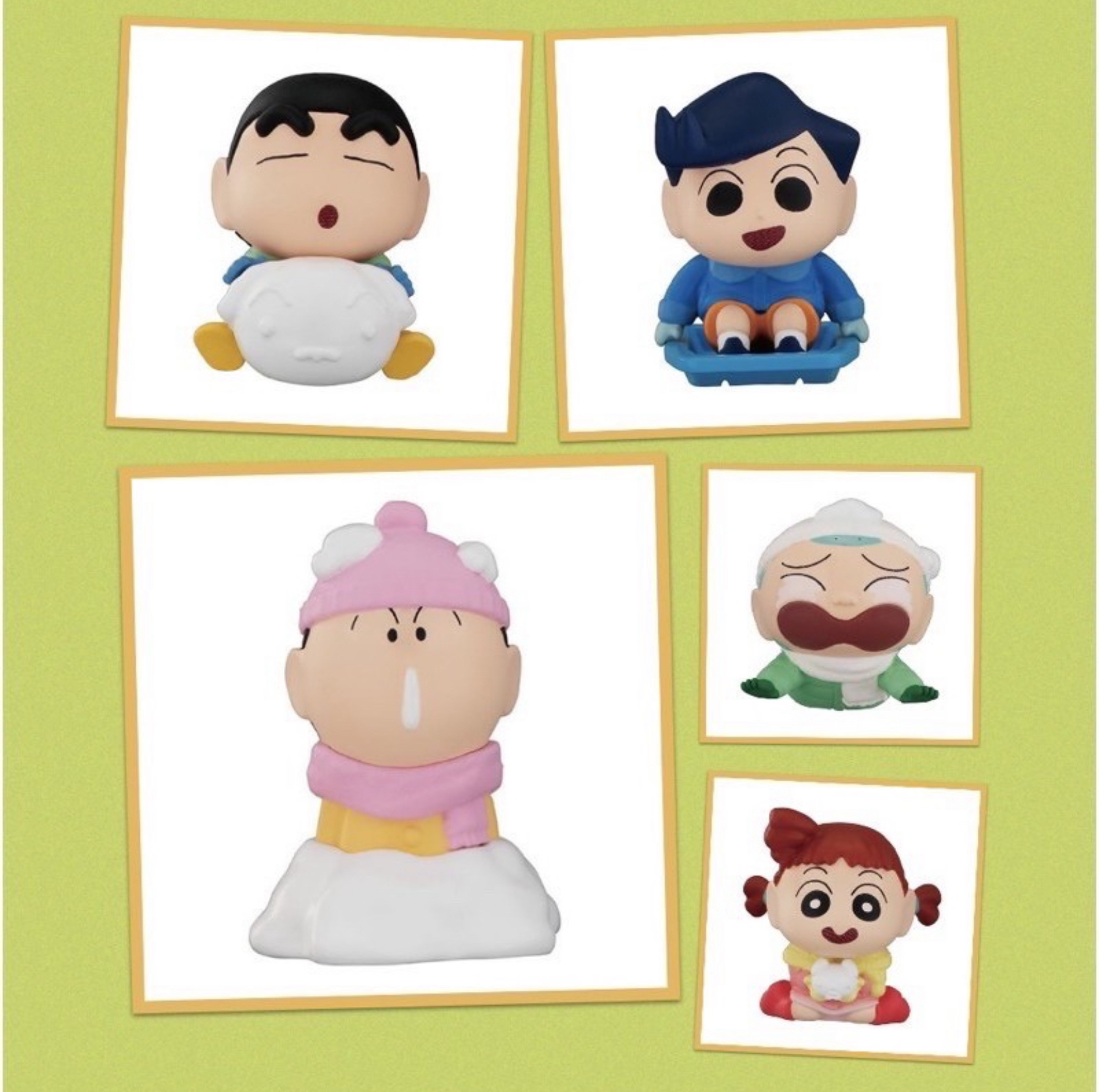โมเดล Crayon Shinchan - Snow Battle Winter Series (Set of 5)