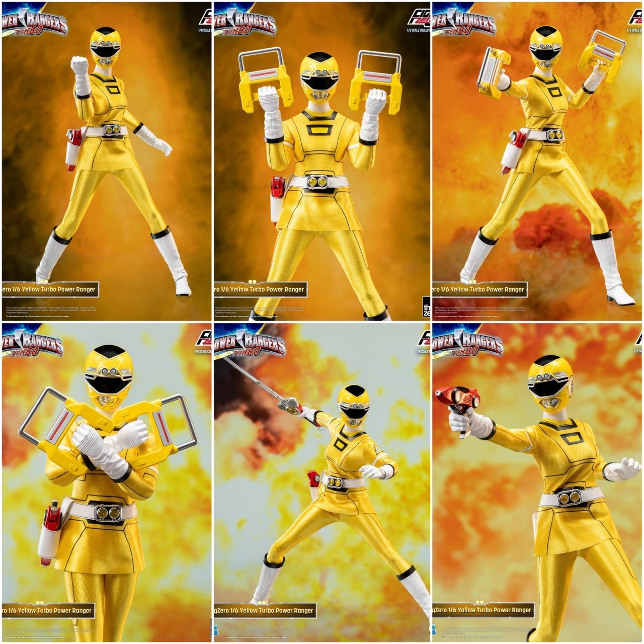 Pre-order : Power Rangers Turbo FigZero 1/6 Turbo Power Rangers Pack by Threezero