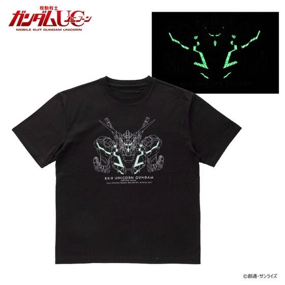 PRE-ORDER : Mobile Suit Gundam UC Unicorn Gundam Destroy Mode Luminous T-shirt