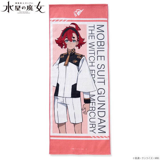 PRE-ORDER : Mobile Suit Gundam The Witch from Mercury Illustration by Mr. Mogumo Face Towel