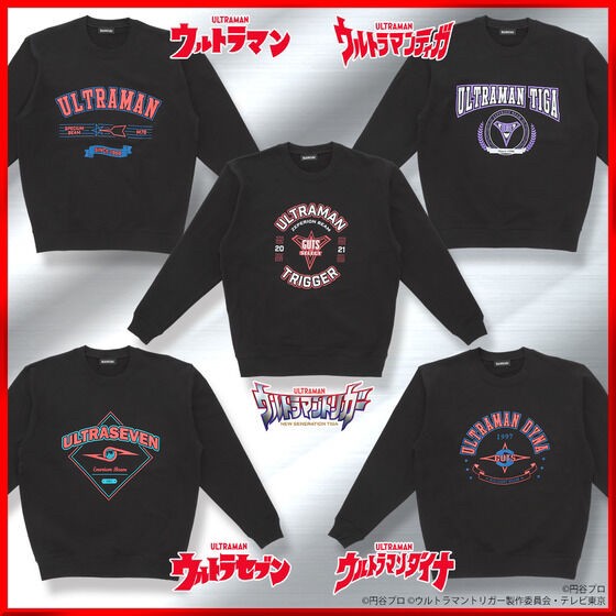 PRE-ORDER : Ultraman Series American Casual Style Logo Sweatshirt All 5 Types