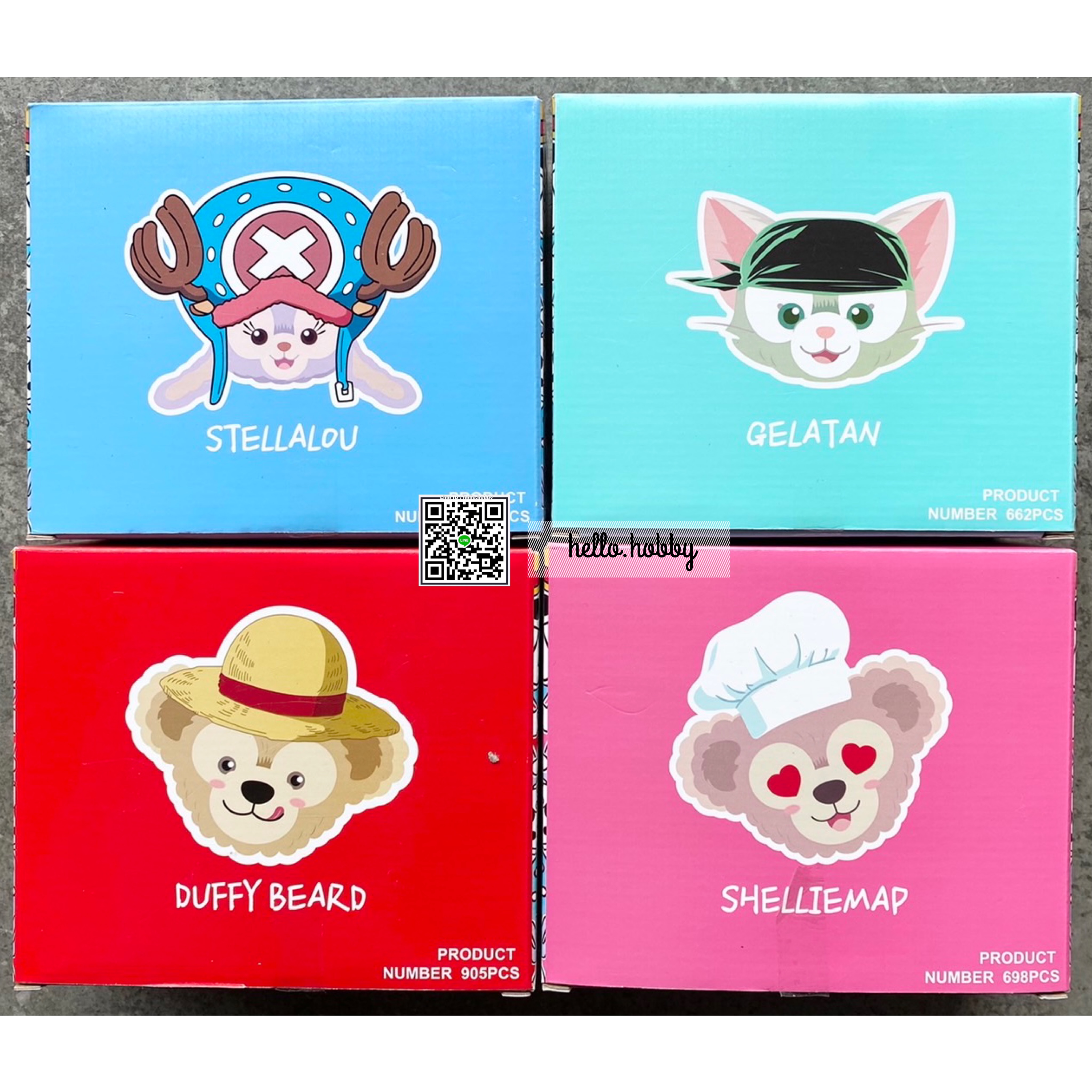 Gejia 6025 Disney x One Piece - Stella Lou / Duffy / Shellie May / Gelatoni