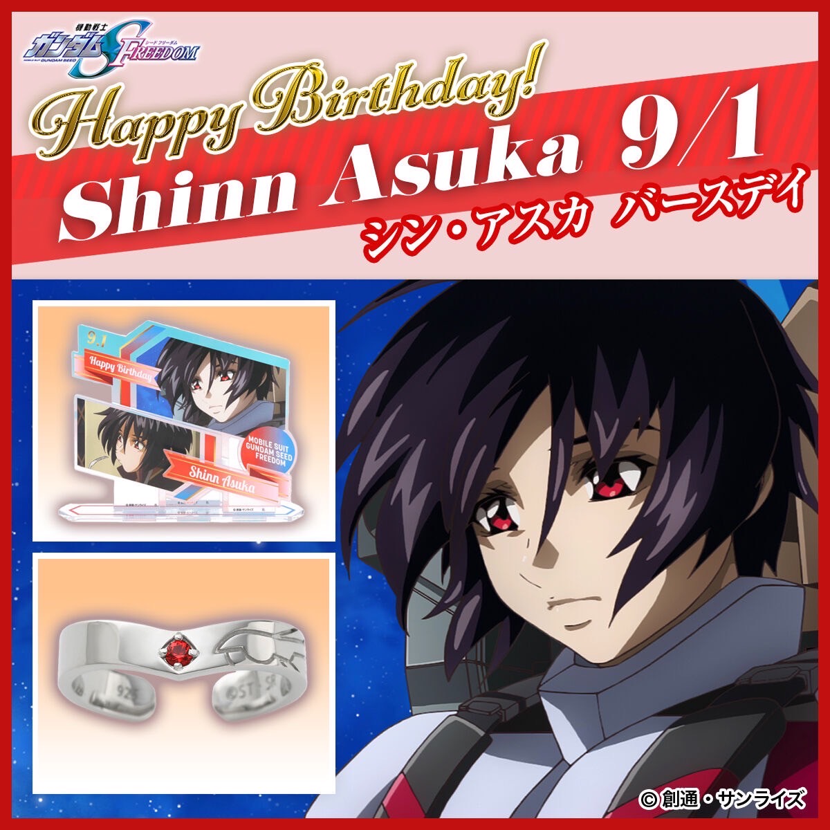 PRE-ORDER : Mobile Suit Gundam Seed FREEDOM Shin Asuka Birthday Series