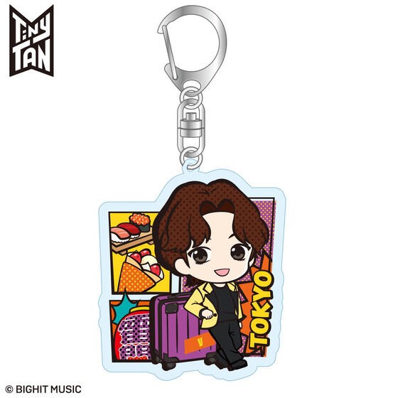 PRE-ORDER : TinyTAN TRAVEL COLLECTION Acrylic Keychain