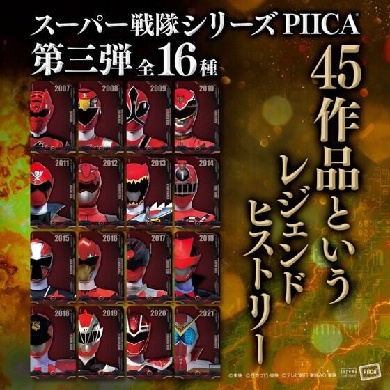PRE-ORDER : Super Sentai Series PIICA + Clear Pass Case 3rd [Random 16 types]